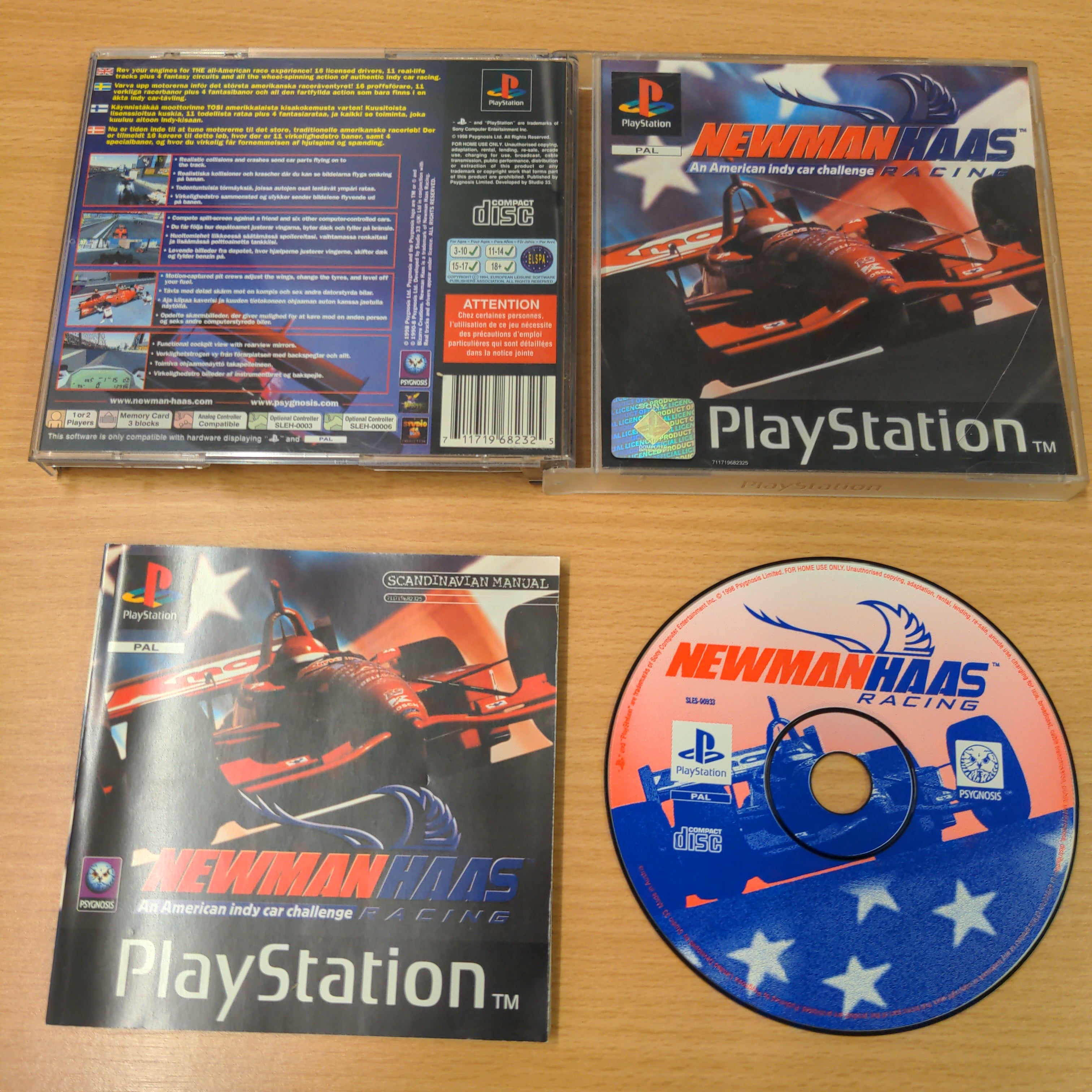 Newman Haas Racing Sony PS1 game Newman Haas Racing Sony PS1 game